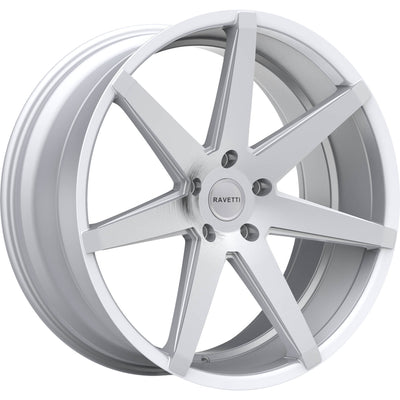 Ravetti M7 Silver Machined Wheel