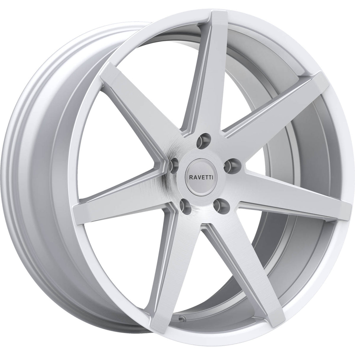 Ravetti M7 Silver Machined Wheel
