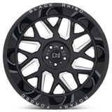 Black Rhino REAPER 22x11.5 -44mm Gloss Black & Milled
