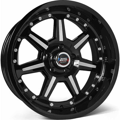 Rebel Offroad Phantom Black Milled Wheel