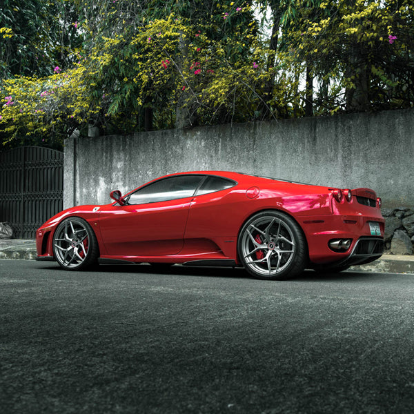 Brixton Forged PF5 on Red Ferrari F430 Scuderia