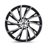 RedBourne Noble 22x10 Matte Black Matte Machined Face premium Euro wheel