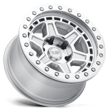 Black Rhino RENO 17x8.5 -38mm Silver with Mirror Face & Silver Bolts