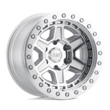 Black Rhino RENO 17x8.5 -38mm Silver with Mirror Face & Silver Bolts