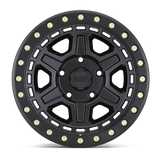 Black Rhino RENO 18x9.5 +12mm Matte Black with Brass Bolts