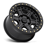 Black Rhino RENO 17x9 0mm Matte Black with Brass Bolts