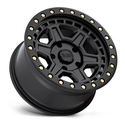 Black Rhino Reno 17x9 0mm Matte Black With Brass Bolts – TFS Wheels