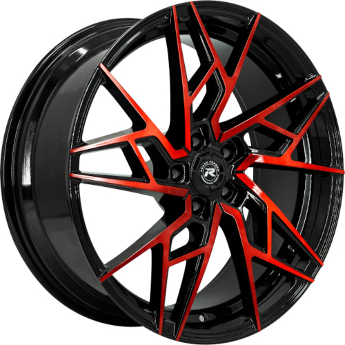 Renzo Ascari Black Red Machined Wheel