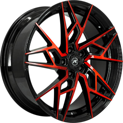 Renzo Ascari Black Red Machined Wheel