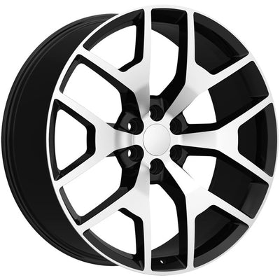 OE Revolution G-04 Black Machined wheel