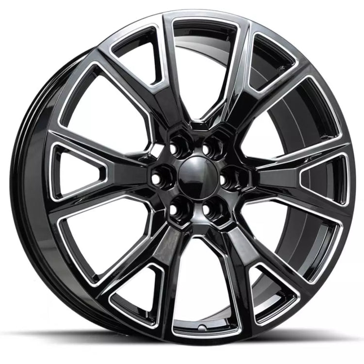 Replica C19 Black Milled Wheel