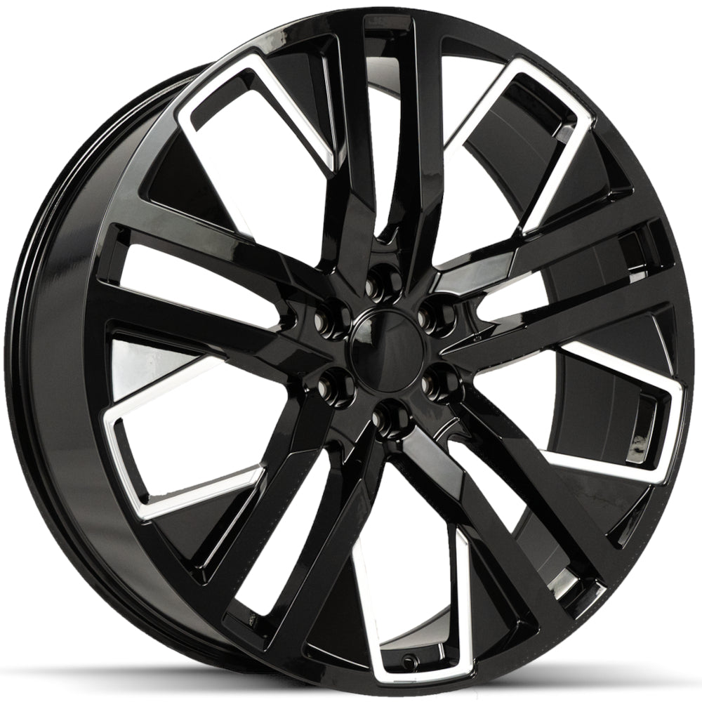 Replica C21 Black Milled Wheel
