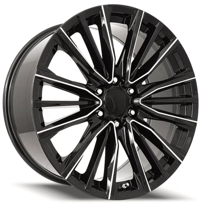 Replica C60 Black Milled Wheel