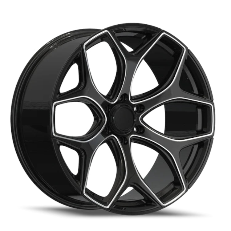 Replica F01 Black Milled Wheel