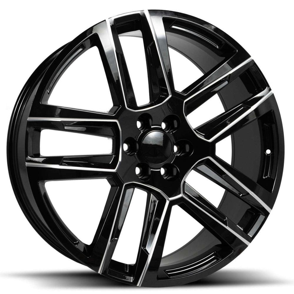 Replica RP048 Black Milled Wheel