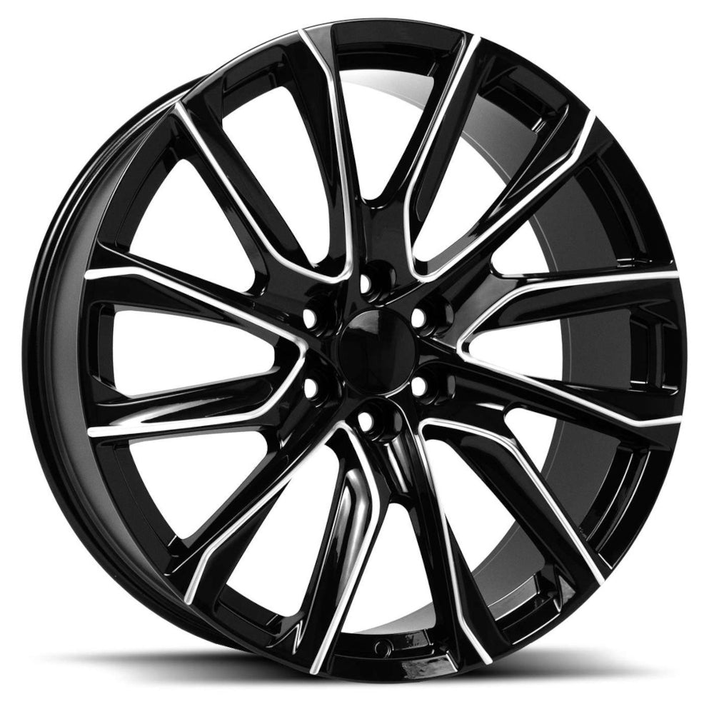Replica RP052 Black Milled Wheel