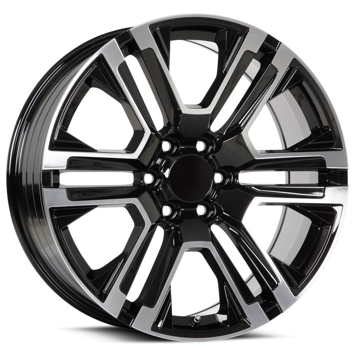 Replica RP56 Black Machined Wheel
