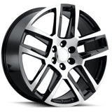 Replica Tech RT25 Black Machined Wheel