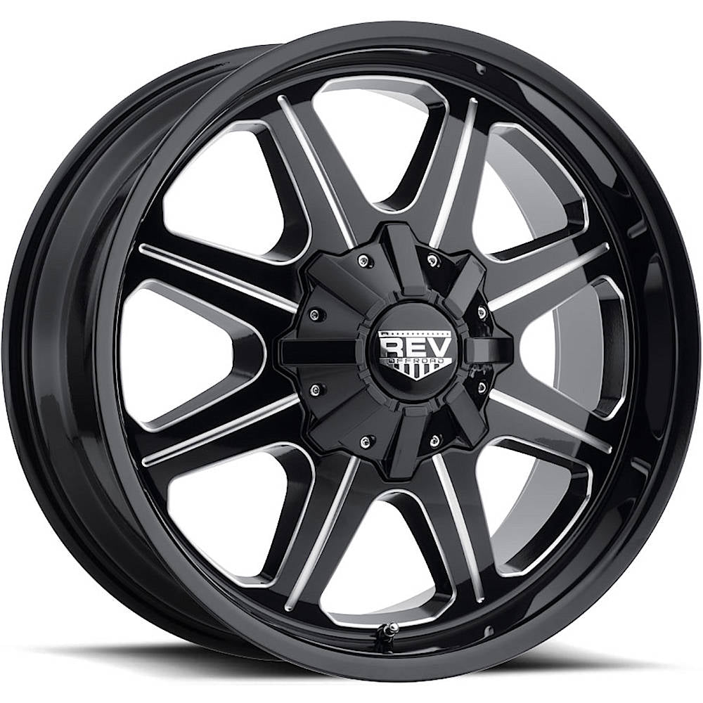 Rev Offroad 823 Black Milled Wheel