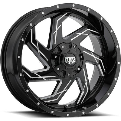 Rev Offroad 895 Black Milled Wheel