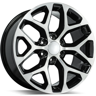 Rev Replicas 582 Machined Black wheel