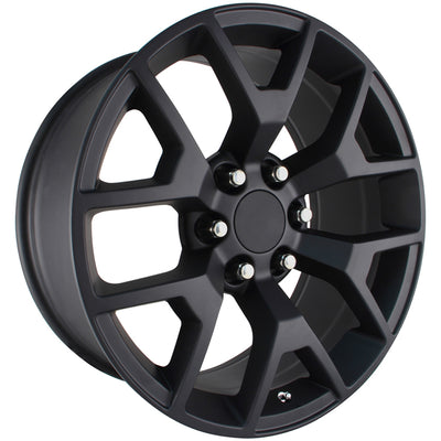 Rev Replicas 586 Matte Black wheel