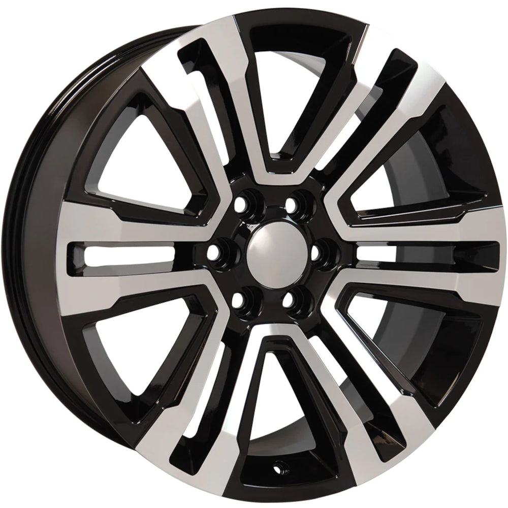 Rev Replicas 587 Black Machined Wheel