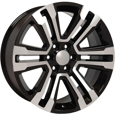 Rev Replicas 587 Machined Black wheel
