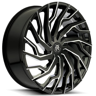 Revenge Luxury RL-101 Black Milled Wheel