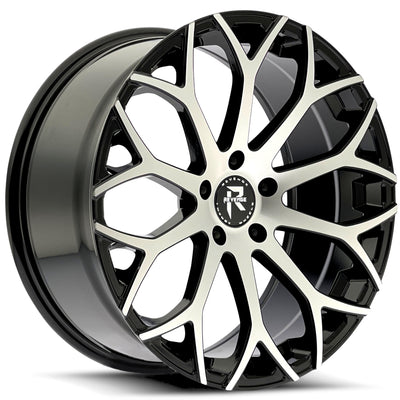 Revenge Luxury RL-105 Black Machined Wheel
