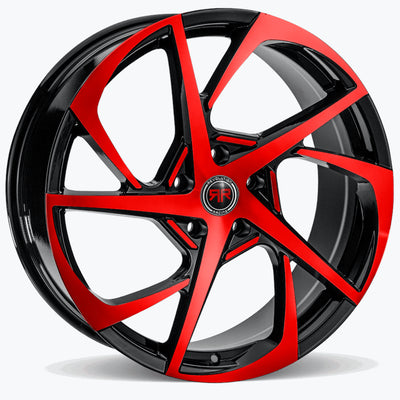 Revolution Racing RR29 Black Red Machined Wheel