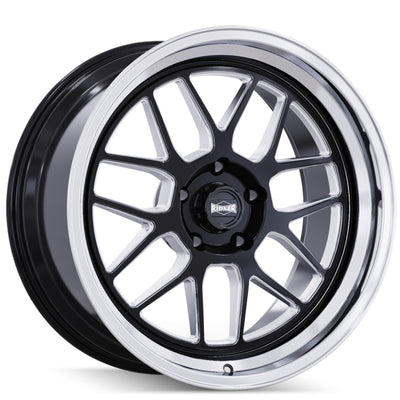 Ridler Style 611 Black Milled Wheel