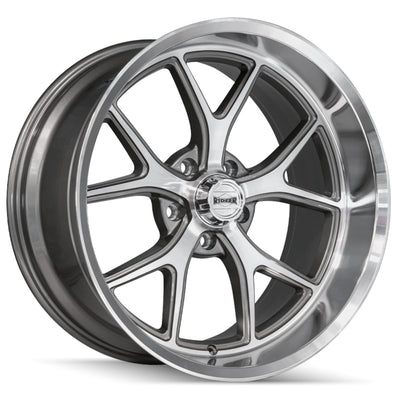 Ridler Style 661 Gray Machined Wheel