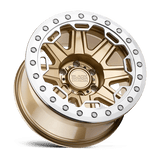 Black Rhino RIFT BEADLOCK 17x8.5 -38 Matte Gold with Machined Ring   truck wheel