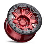 Black Rhino RIFT BEADLOCK 17x8.5 0 Candy Red with Black Ring   truck wheel