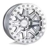 Black Rhino RIFT BEADLOCK Silver wheel