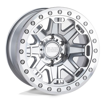 Black Rhino RIFT BEADLOCK Silver wheel