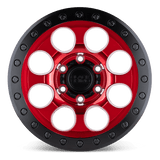 Black Rhino RIOT 17x8.5 0 Candy Red with Black Ring & Bolts   truck wheel