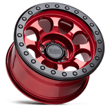 Black Rhino RIOT 17x8.5 0 Candy Red with Black Ring & Bolts   truck wheel