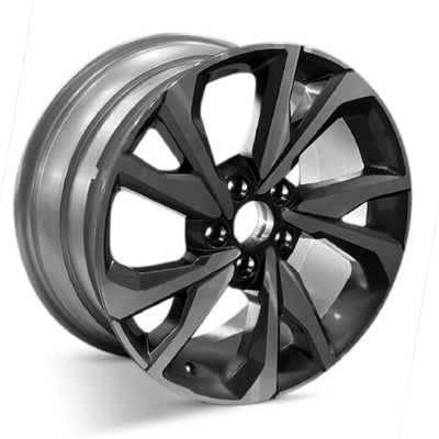 Road Ready RRW-64108B Black Machined Wheel