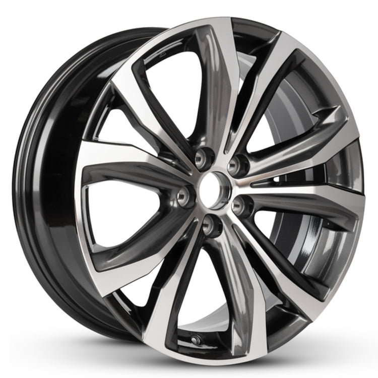 Road Ready RRW-74338A Black Machined Wheel