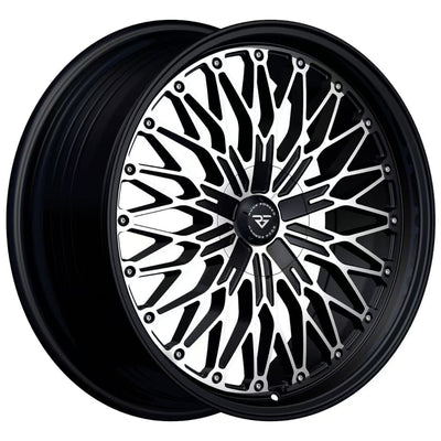Rock Forged FF12 Black Machined Wheel