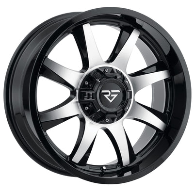 Rock Forged FF77 Black Machined Wheel