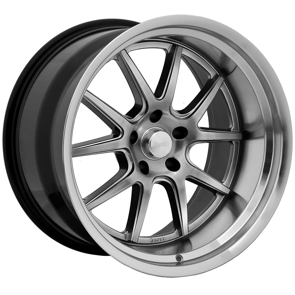Rocket Racing Attack Gunmetal Machined Wheel