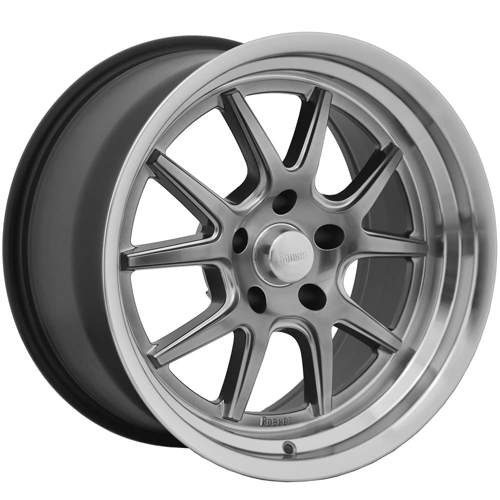 Rocket Racing Attack Gunmetal Machined Wheel