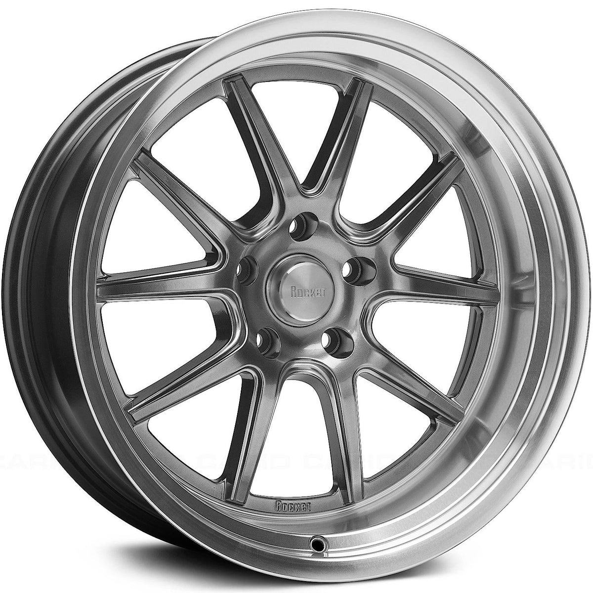 Rocket Racing Attack Gunmetal Machined Wheel