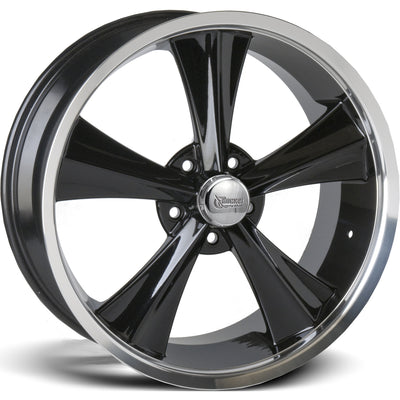 Rocket Racing Modern Muscle Booster Black Machined Wheel
