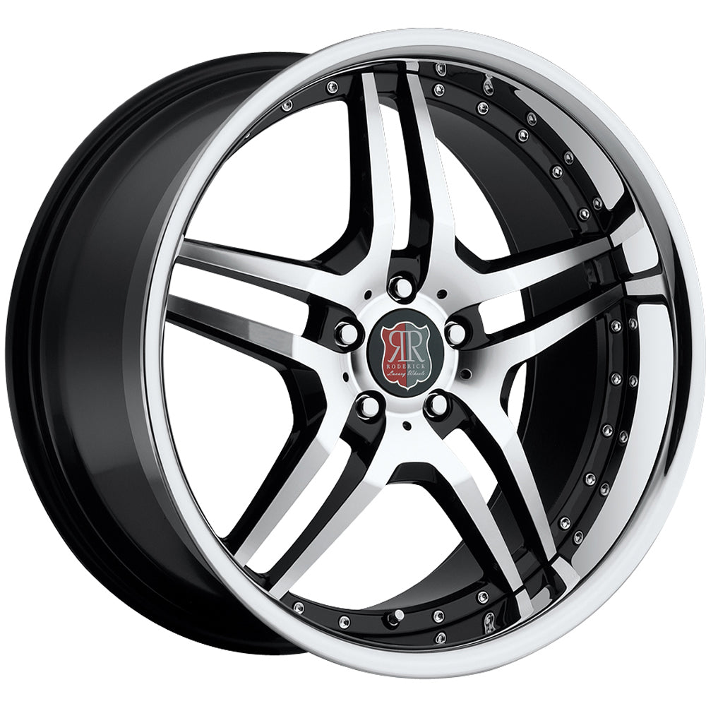 Roderick RW2 Black Machined Wheel