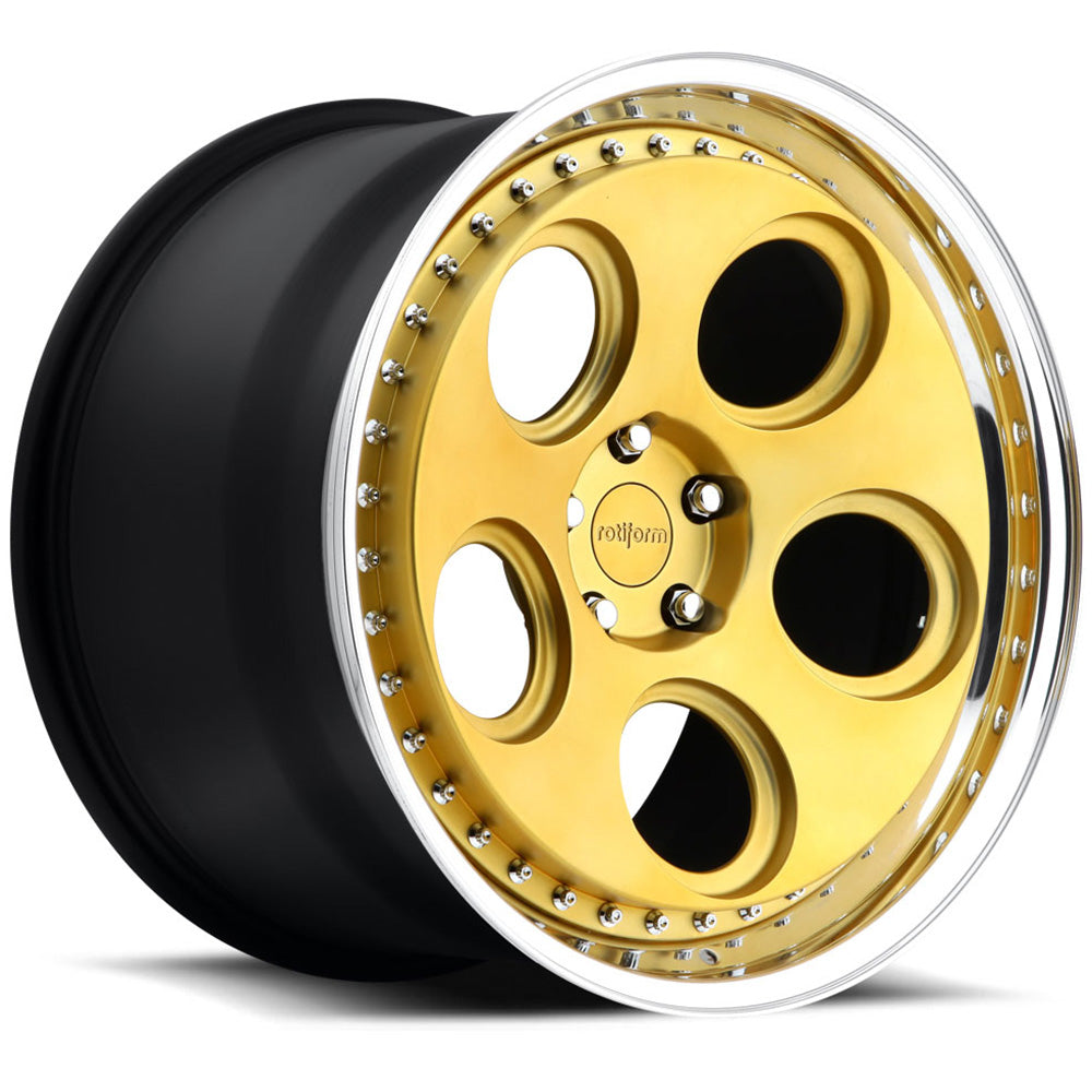 Rotiform Forged DIA Gold Polished Wheel