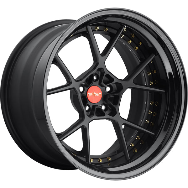 Rotiform Forged KPS 18x8.5 +40 Black